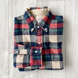 J.Crew Slim Plaid Vintage Wool Shirt